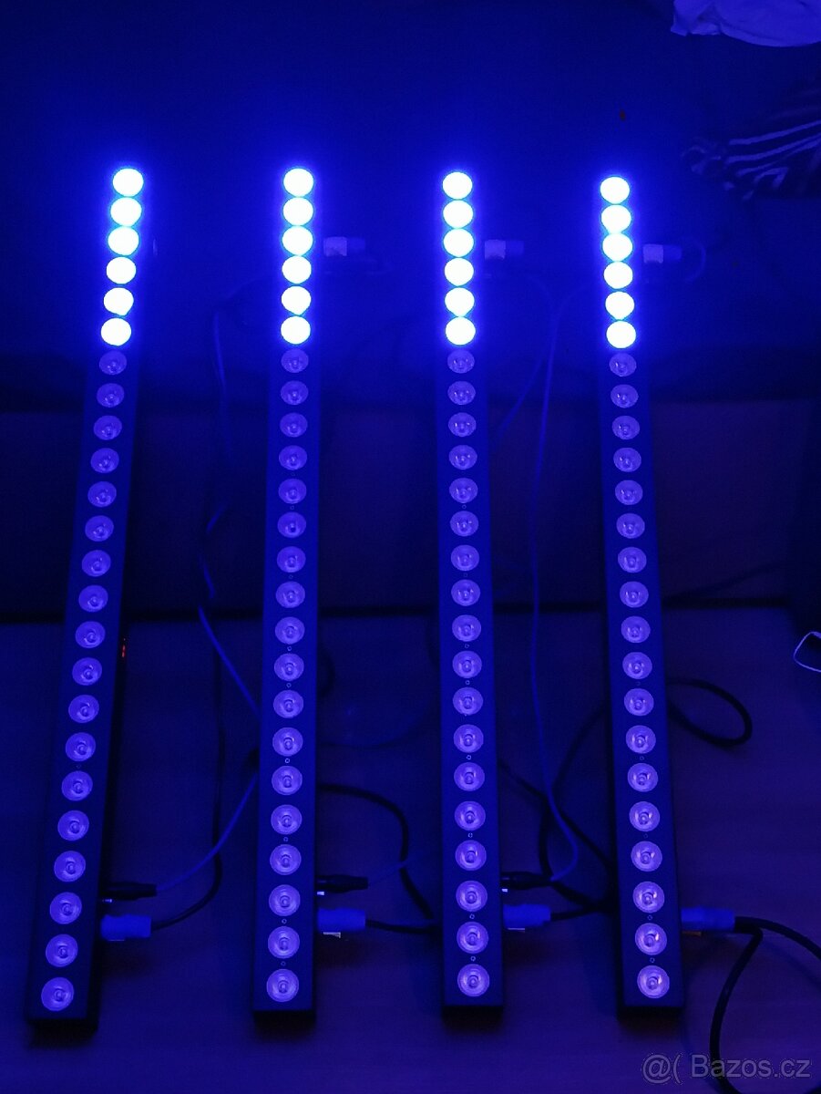 Novinka...4 ks 24x12 Wat RGBW +dálk.ovl - 15