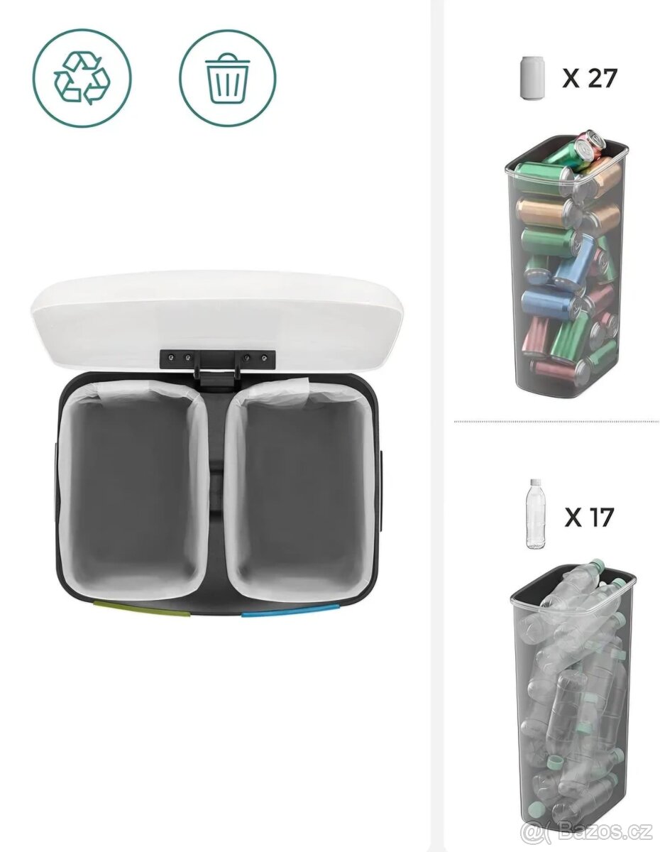 NOVÝ ODPADKOVÝ KOŠ 2X20 LITRŮ - 15