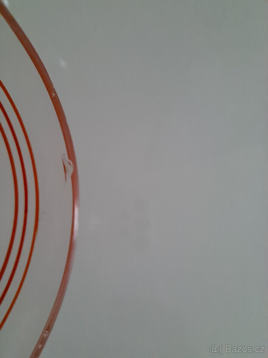 Art deco - džbán a sklenice - retro sklo - 15