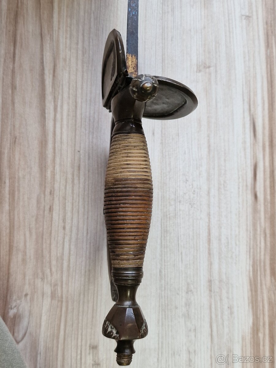 kord důstojník pěchoty Anglie 18.stol - čepel zdobená zlatem - 15