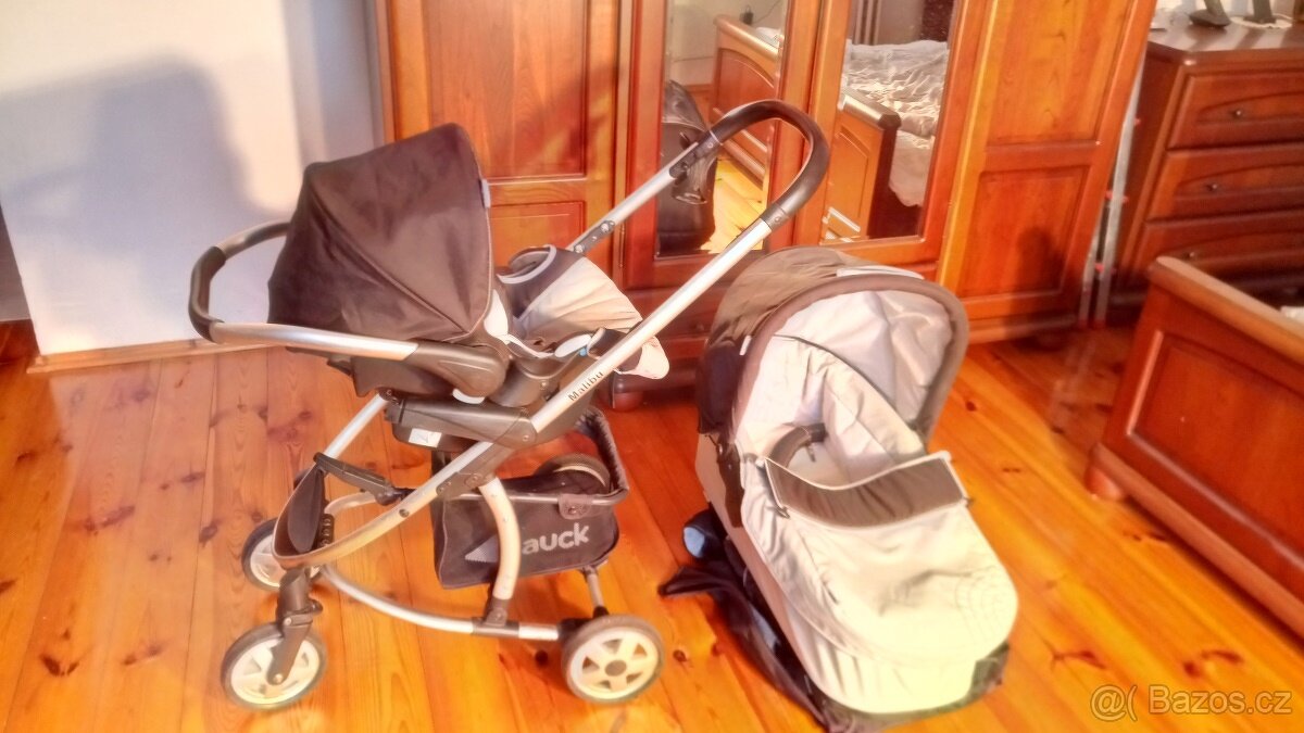 Kočárek 3v1 hluboká korba,sportovní sedačka,autosedacka - 15