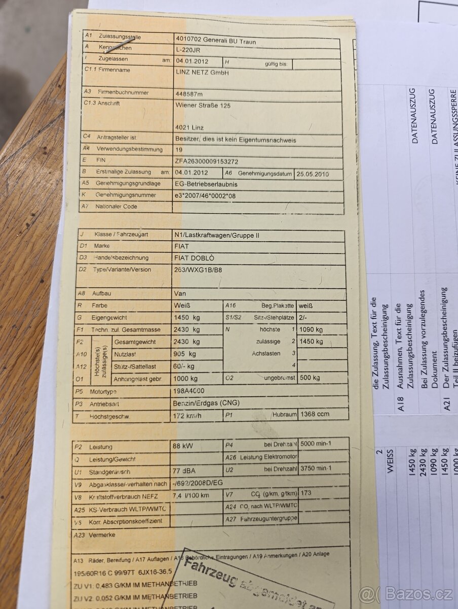 Fiat Doblo Cargo CNG 125tkm - 15