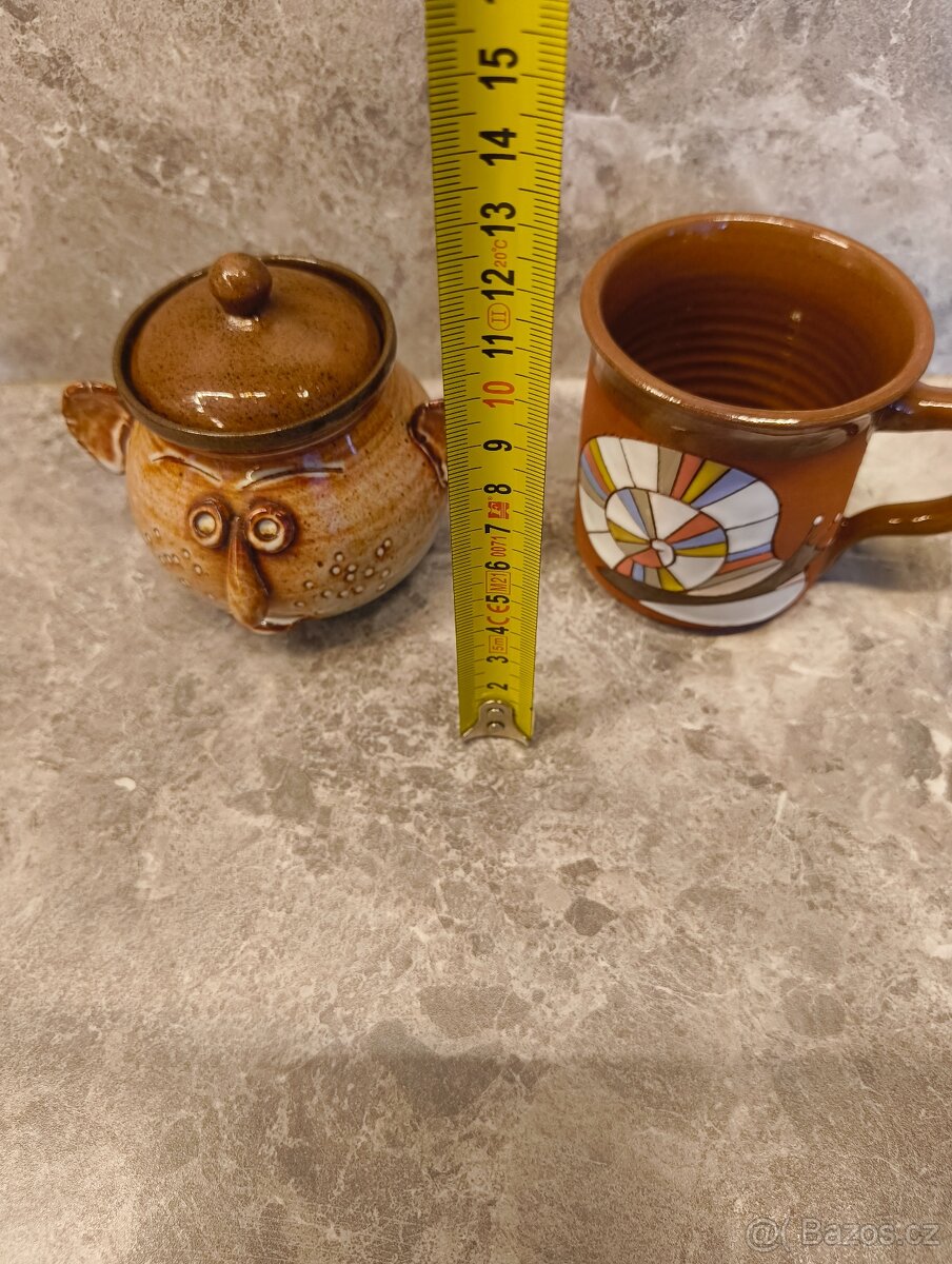 Hrníček na bylinky,misky, cukřenka - 15