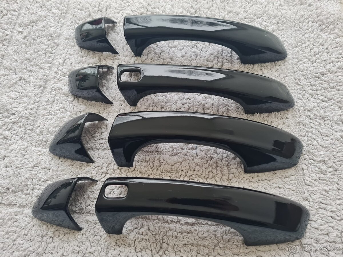 ČIERNE krytky klučiek - ŠKODA VOLKSWAGEN SEAT - 15