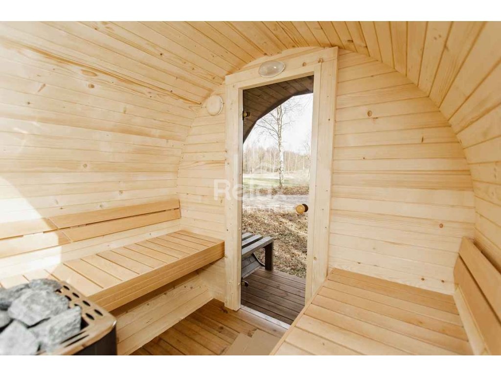 Finská sudová sauna 3m Premium - 15