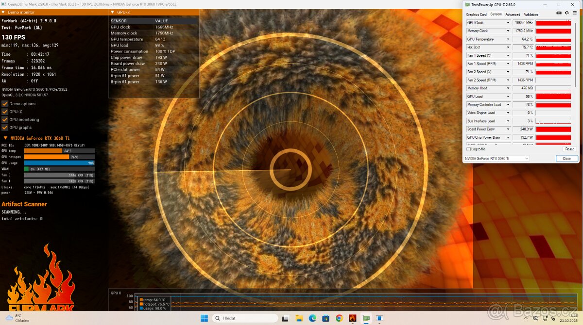 RTX 3060 Ti 8GB Gigabyte AORUS Elite rev. 2.0 - 15