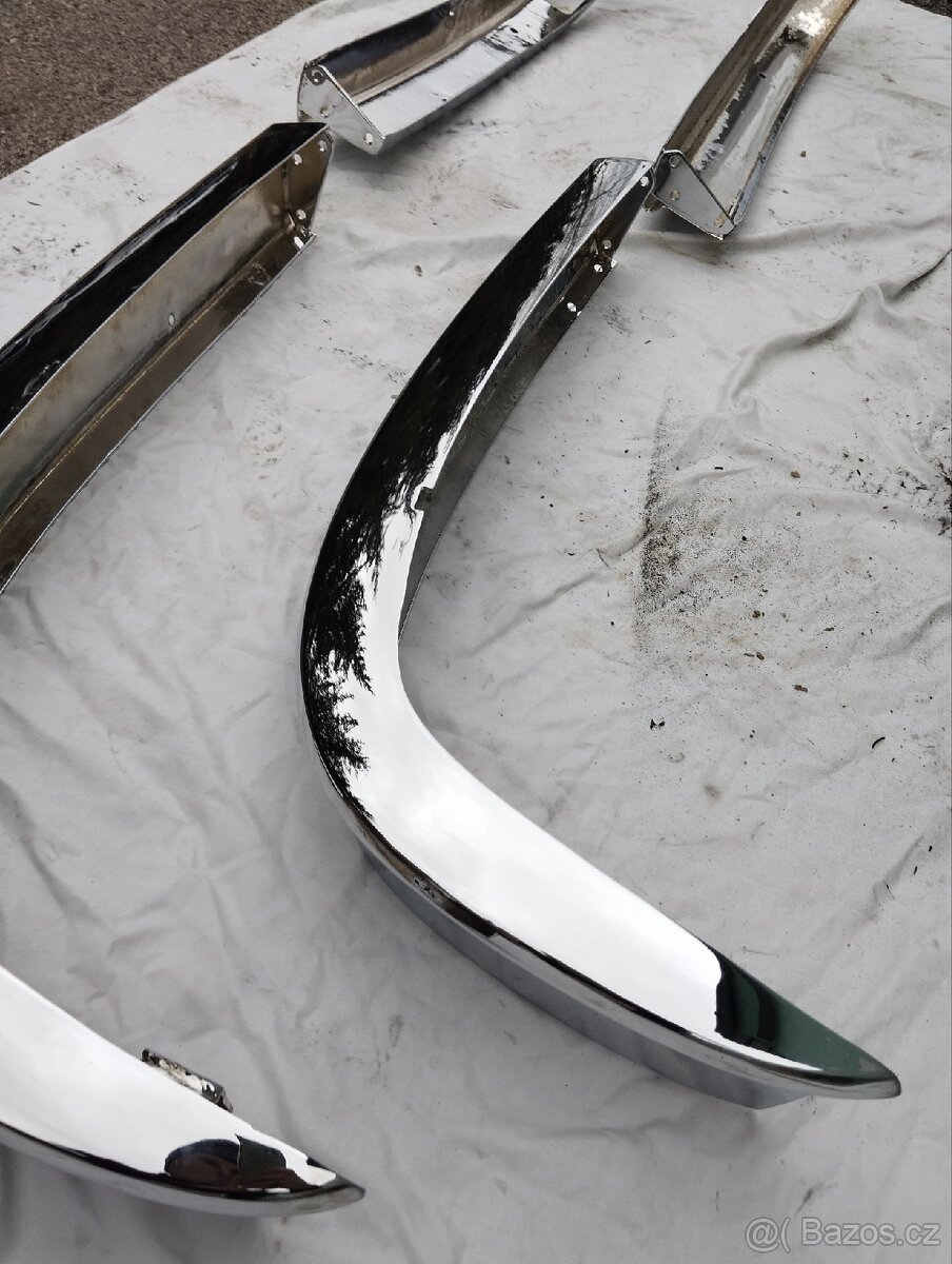 Škoda 100 110 nachromovane narazniky s vyrezom - 15