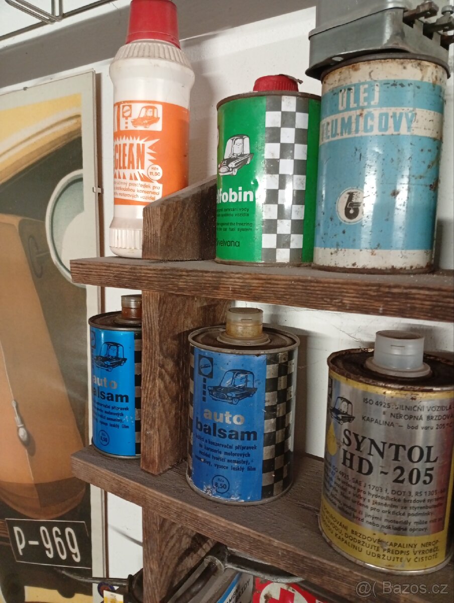 Retro plechovky a dekorace - 15