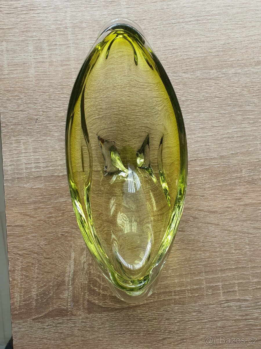 Hutní sklo Žardiniéra, miska - 15