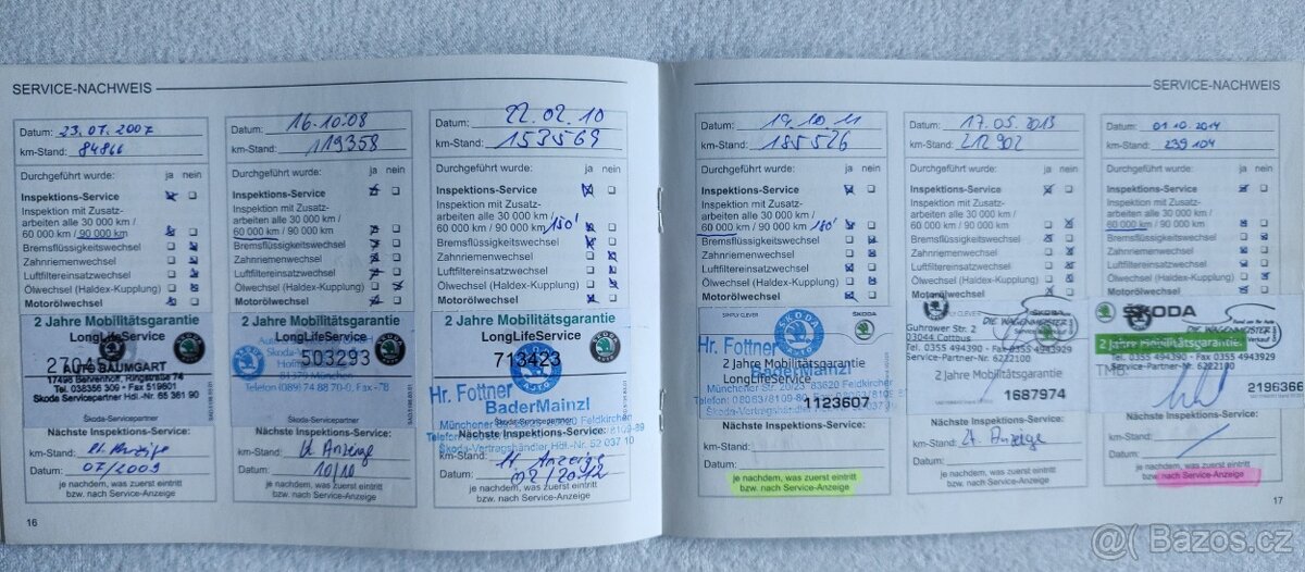 Škoda Octavia 1.9 TDI 96 kw uplná servisní historie - 15