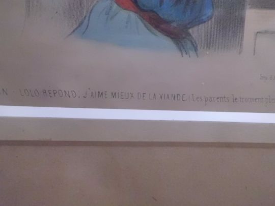 Starožitné Ručně Kolorované Litografie CHEZ AUBERT cca 1830 - 15