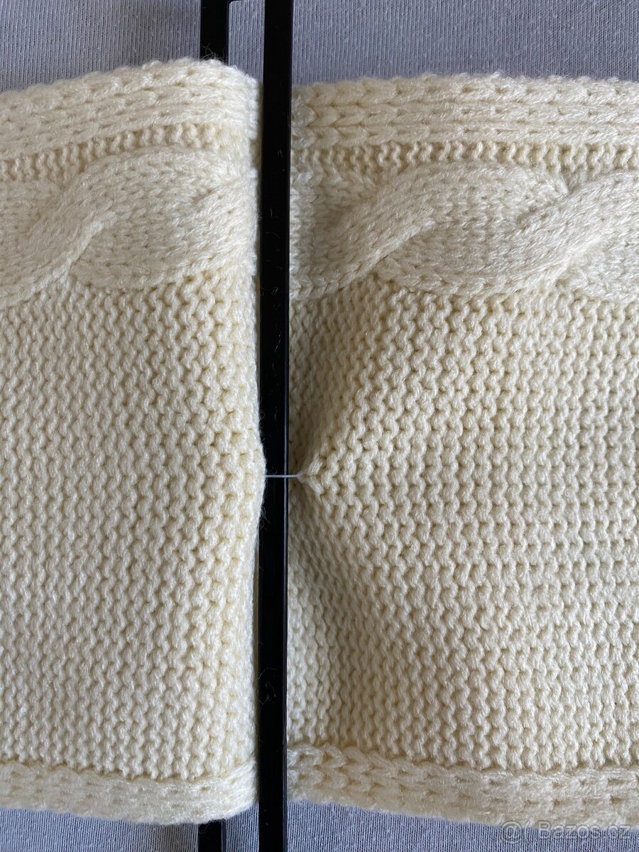 Nová dámská šála Alpine Pro - černá, krémová - akryl - 15