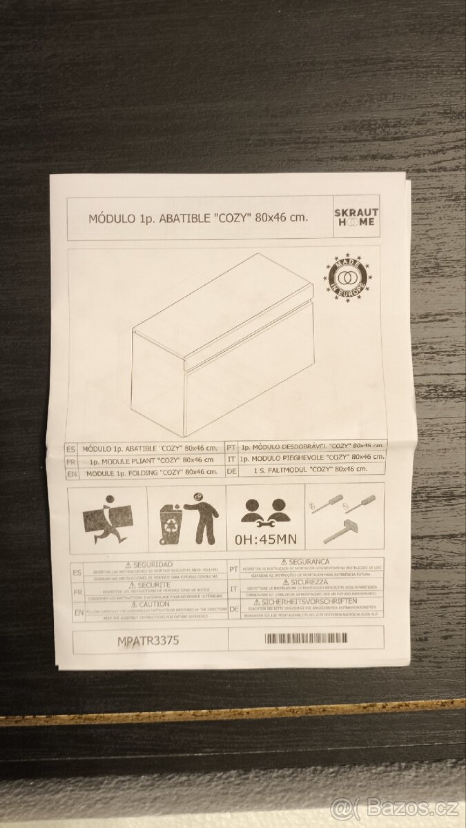 Černá skříňka nová (při přepravě jemně poškozena) - 15