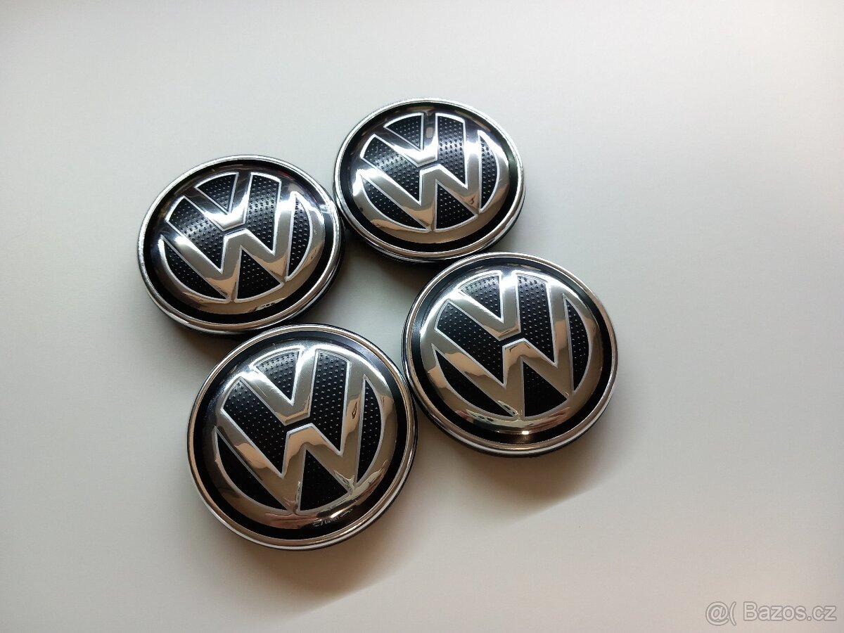 Středové krytky Vw, 56x52mm, struktura logo - 15
