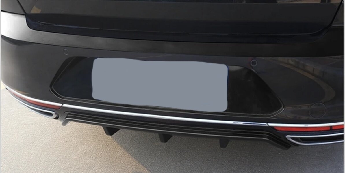 Športový difuzor na zadný nárazník pre VOLKSWAGEN - 15