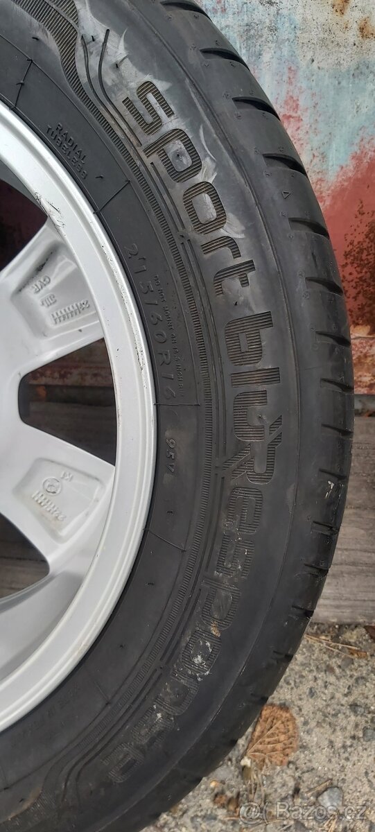 Alu kola 5x112 R16 Škoda ,VW s pneu 215/60r16 7mm TOPSTAV - 15