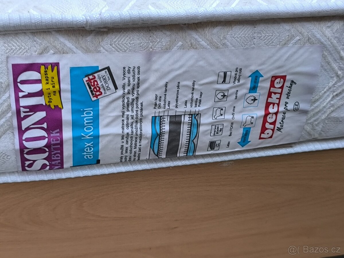 Prodám postel + Matrací 90cm x 200cm - 15