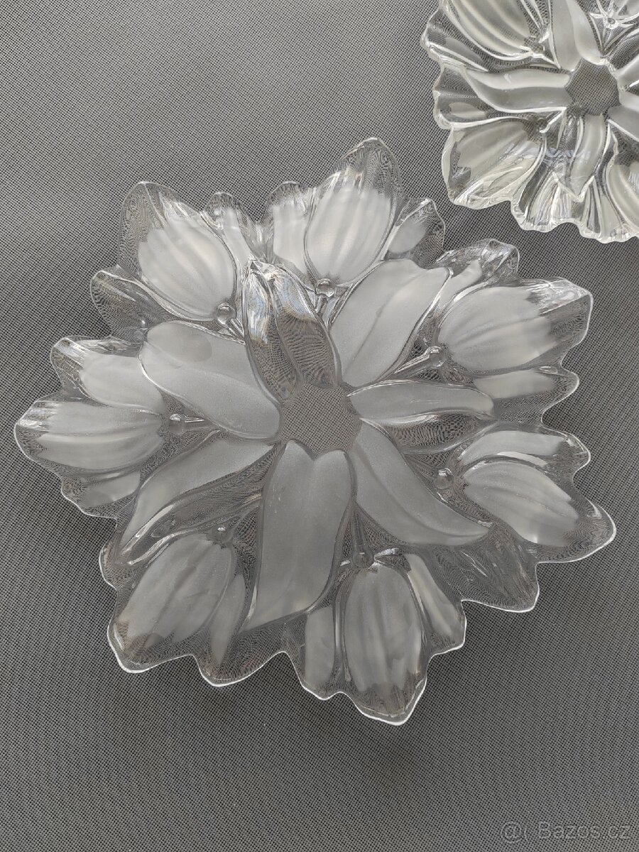 Sada skleněných servirovacich talířů a mísy od Mikasa - 15