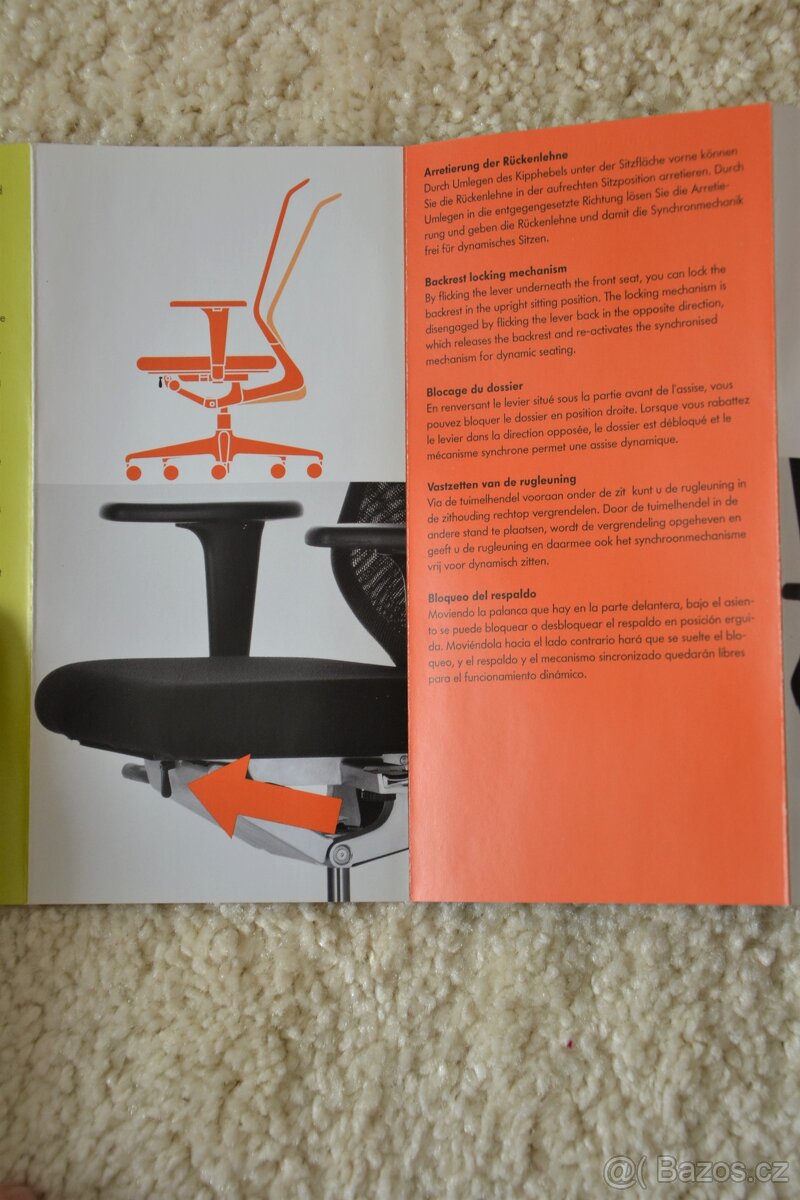 Kancelářská židle - Vitra ZÁNOVNÍ PC 18 500,- - 15