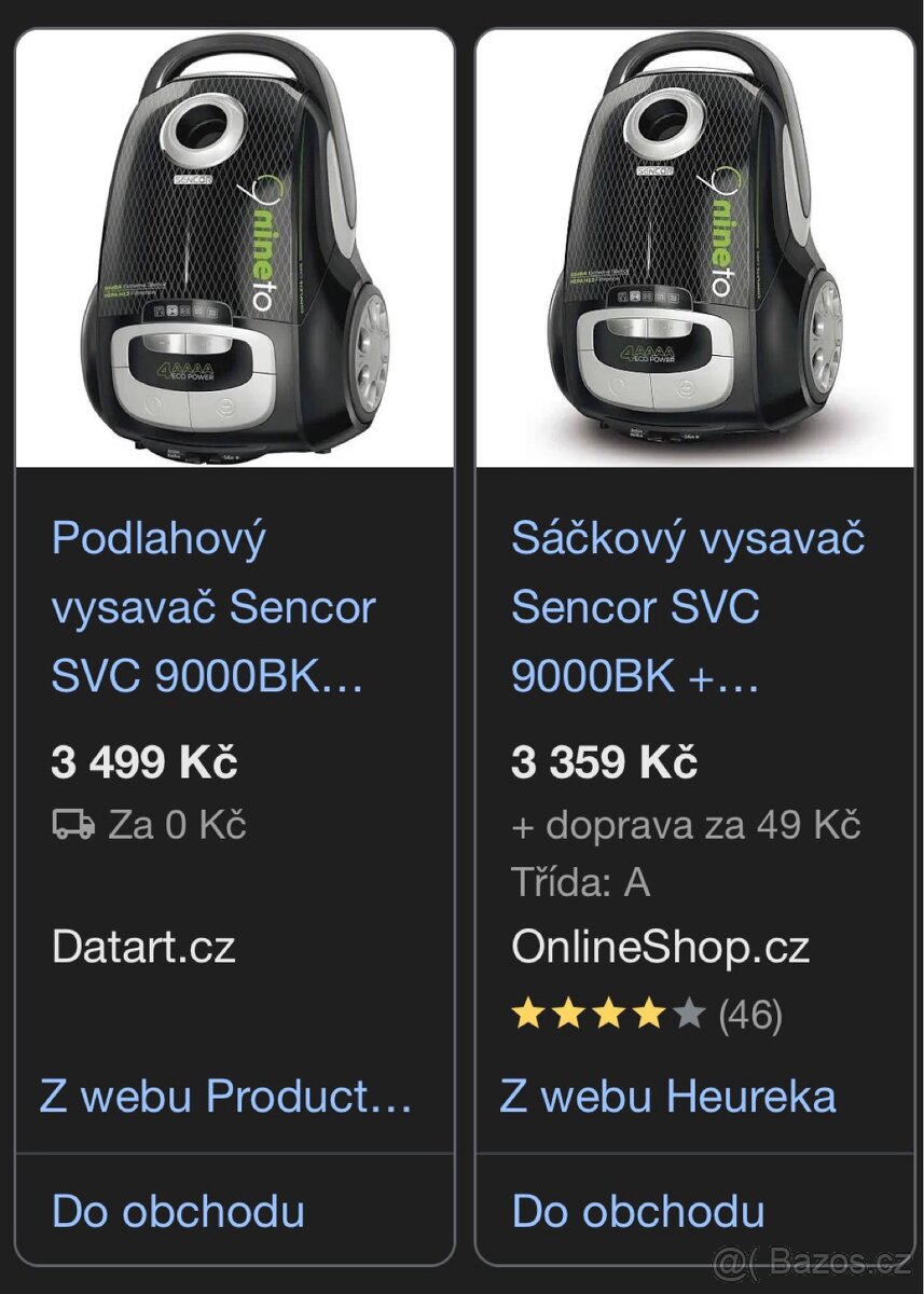 Prodám vysavač SENCOR SVC 9000BK – TOP stav - 15