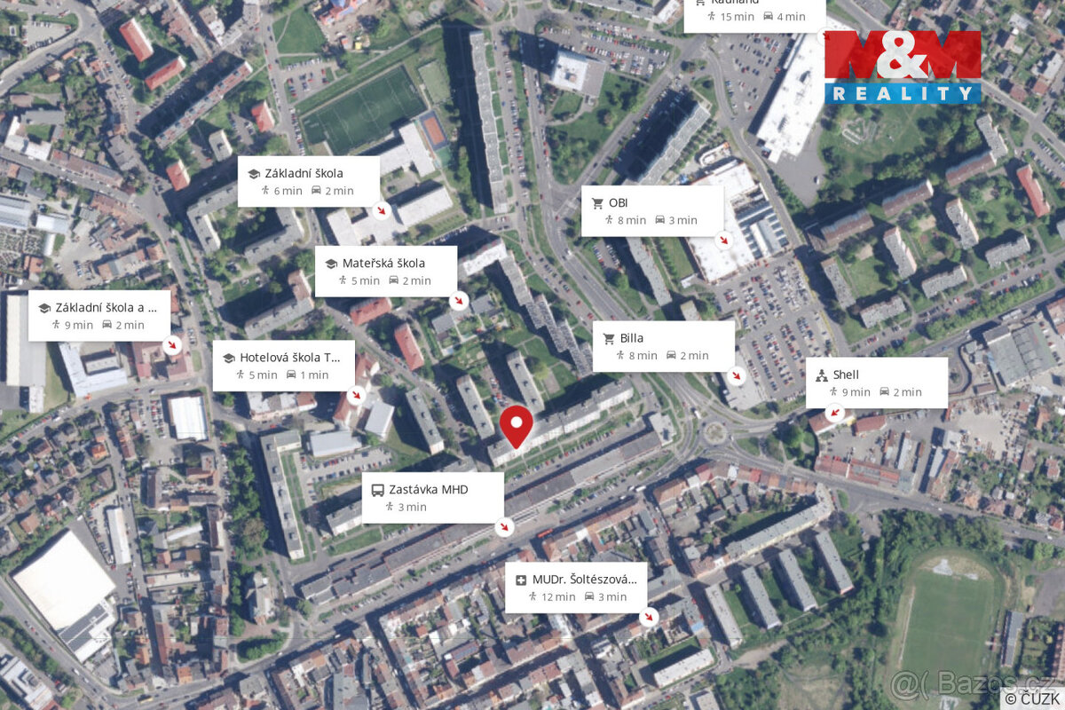 Prodej bytu 3+1, 81 m², Teplice, ul. Antala Staška - 15