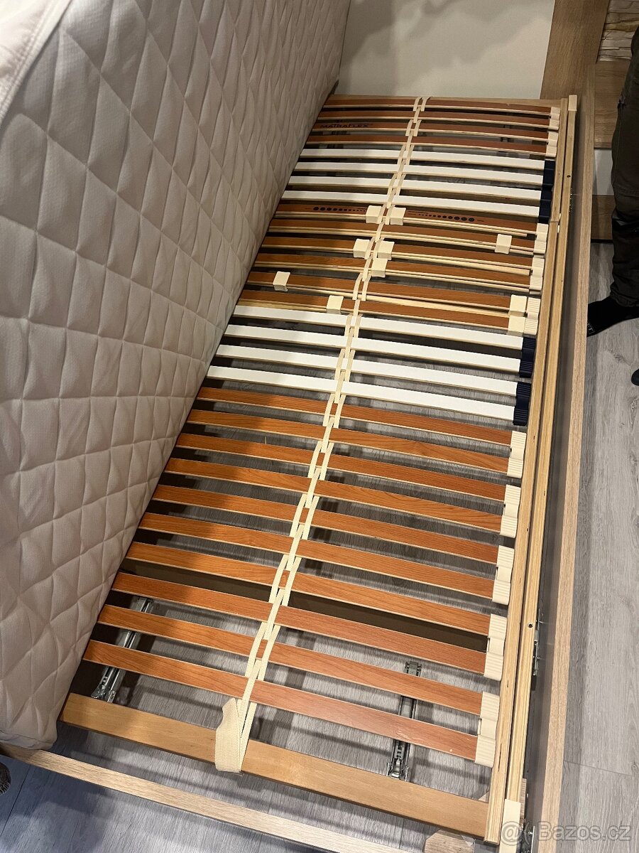 Obývací stěna, postel, noční stolek, komoda, stůl - 15