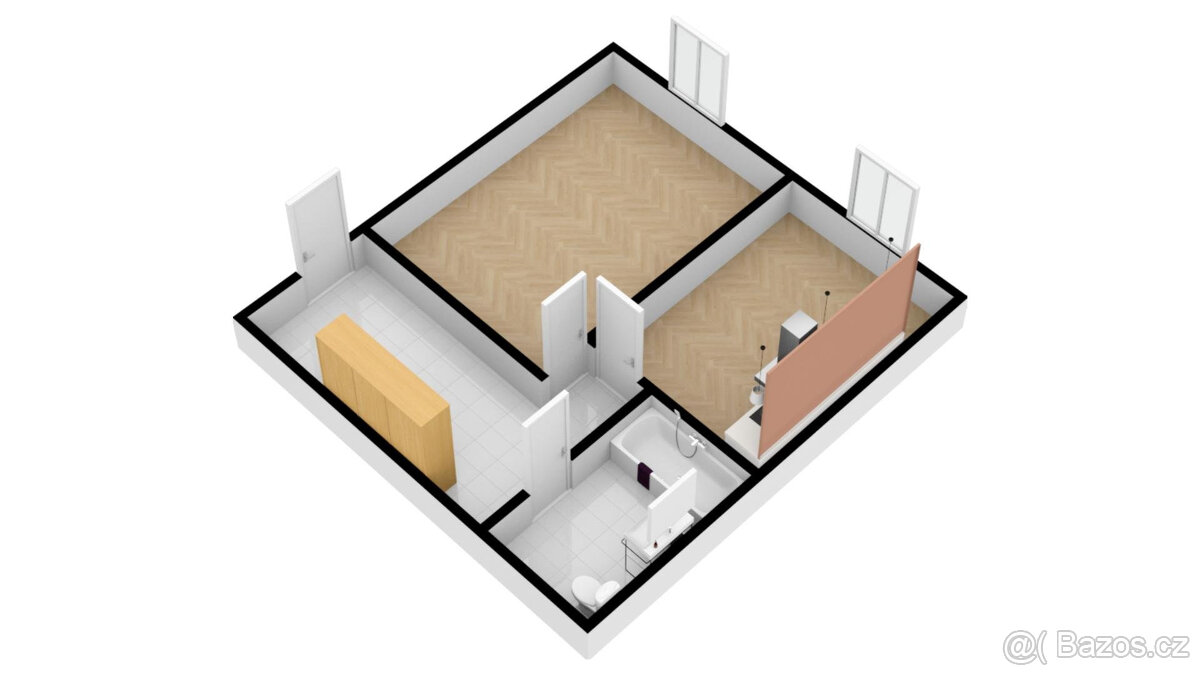 Pronájem bytu 2+kk, 45 m2, Liberec, ul. Revoluční. - 15