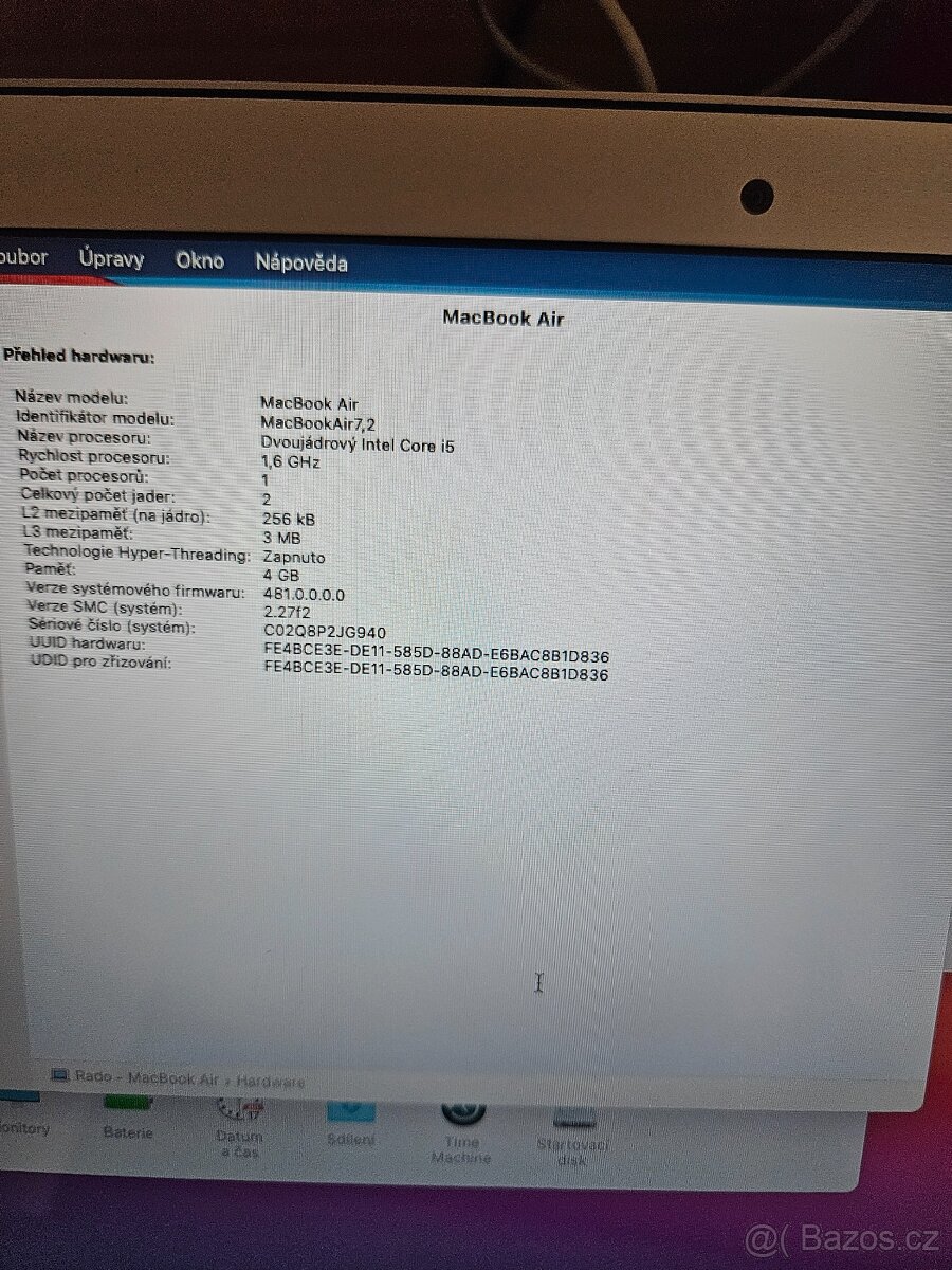 MacBook Air 13'' 2015 / i5 / 4GB / 128GB SSD - 15
