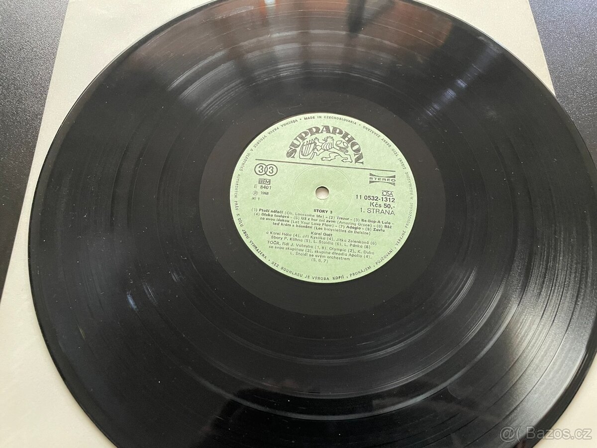 4x LP desky Karel Gott, 1x SP + originální plakát - 15