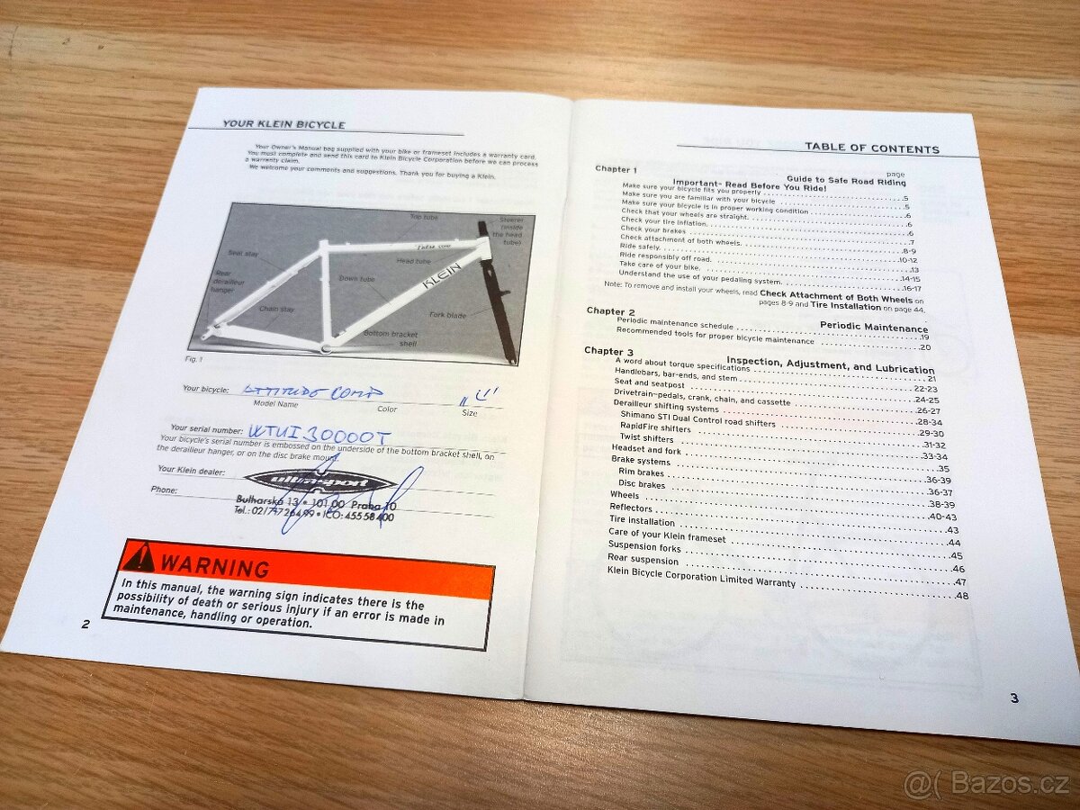 Klein Attitude Comp - USA - doklady ke kolu - 15