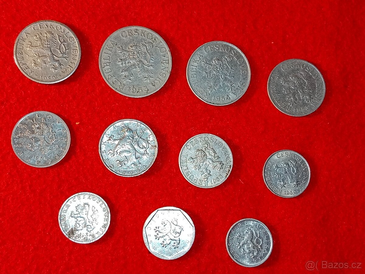 Československé mince 44 ks - vhodné jako dárek - 15