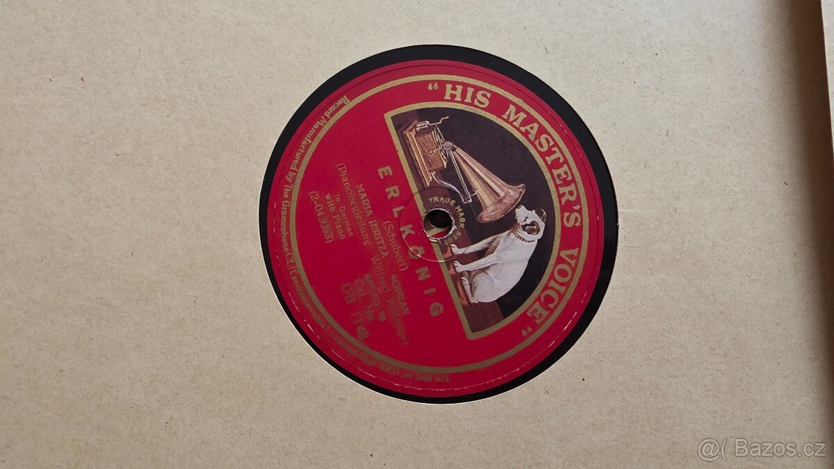 Staré šelakové desky platne LP 78 His Masters Voice - 15