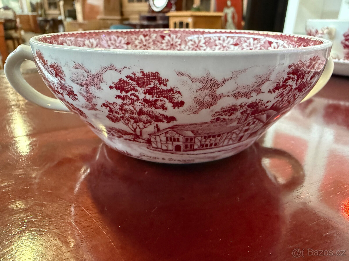 Anglická čajová osmidílná sada - 15