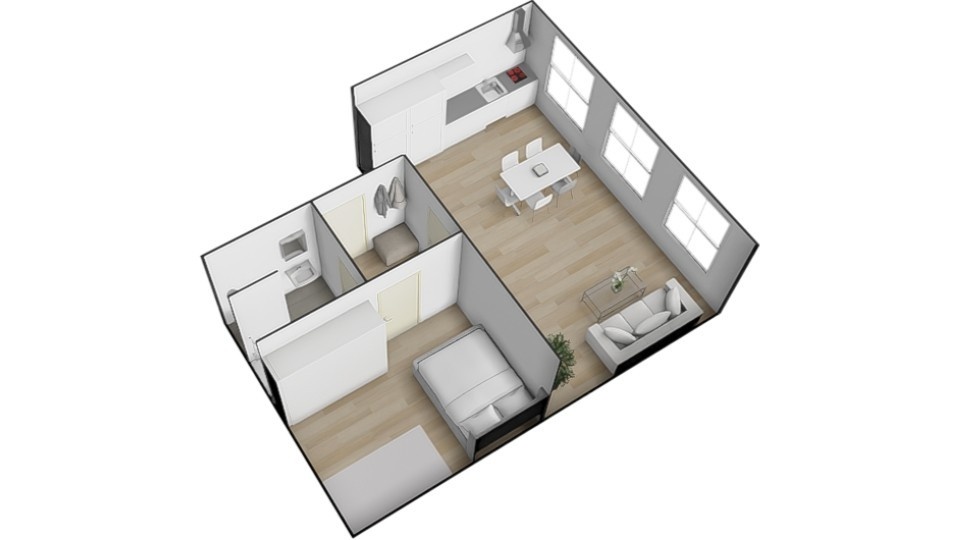 PRONÁJEM NOVĚ VYBUDOVANÉHO BYTU 2+KK, ROSTĚNICE – ZVONOVICE - 15