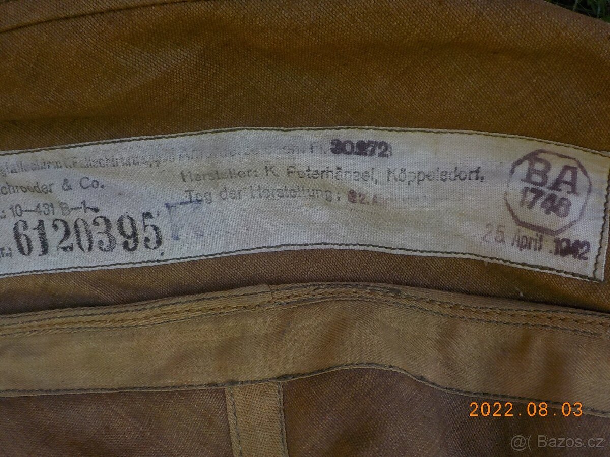 Německý padák, voj. bedny,výstroj,nádrž na vodu a jiné - 15