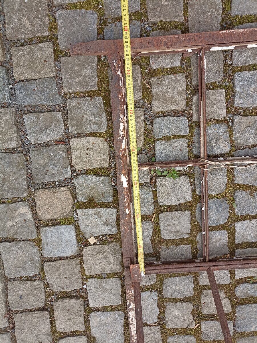 2 ks industriální, kovová okna - 15