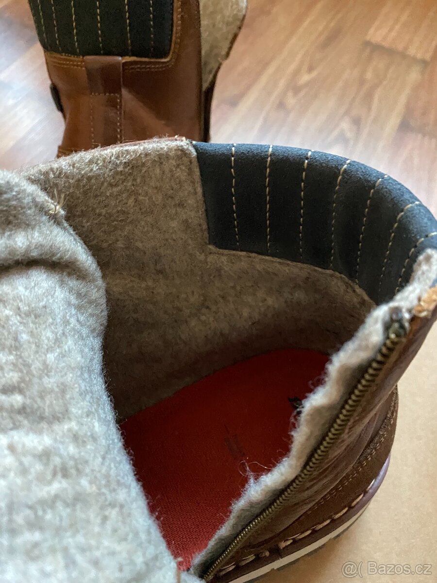 Nové pánské kožené zimní boty Baťa s teplou podšívkou - 44 - 15