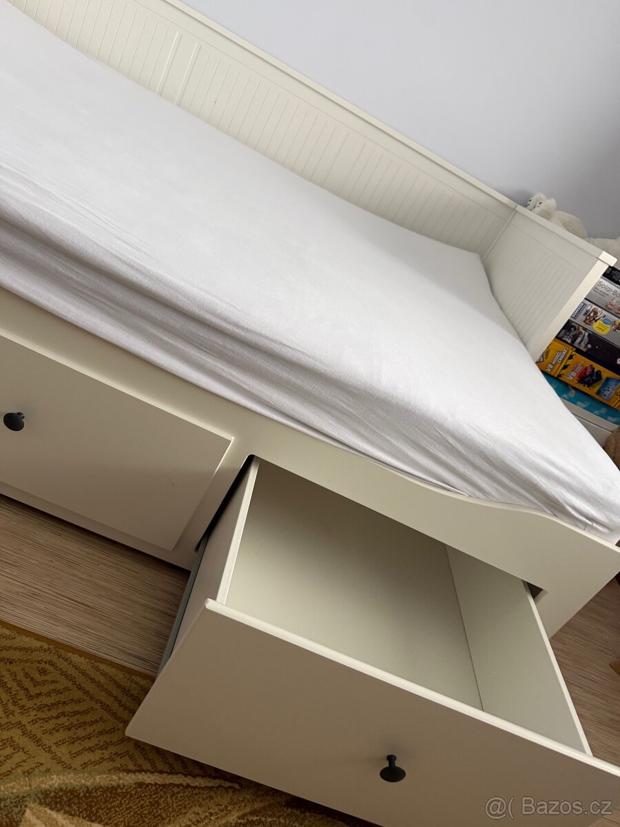 IKEA HEMNES rozkládací postel + 2 matrace + topper - 15