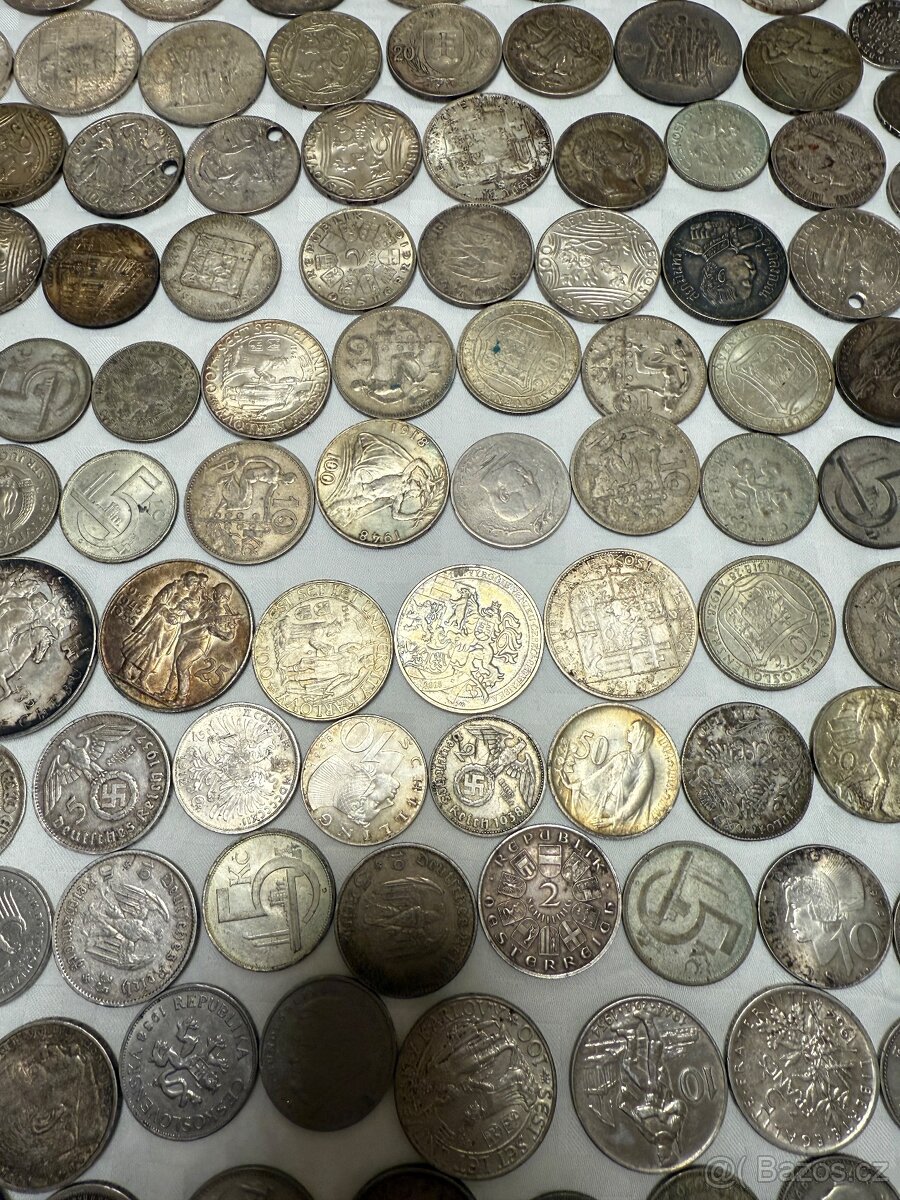 Velká sbírka stříbrných mincí - 15