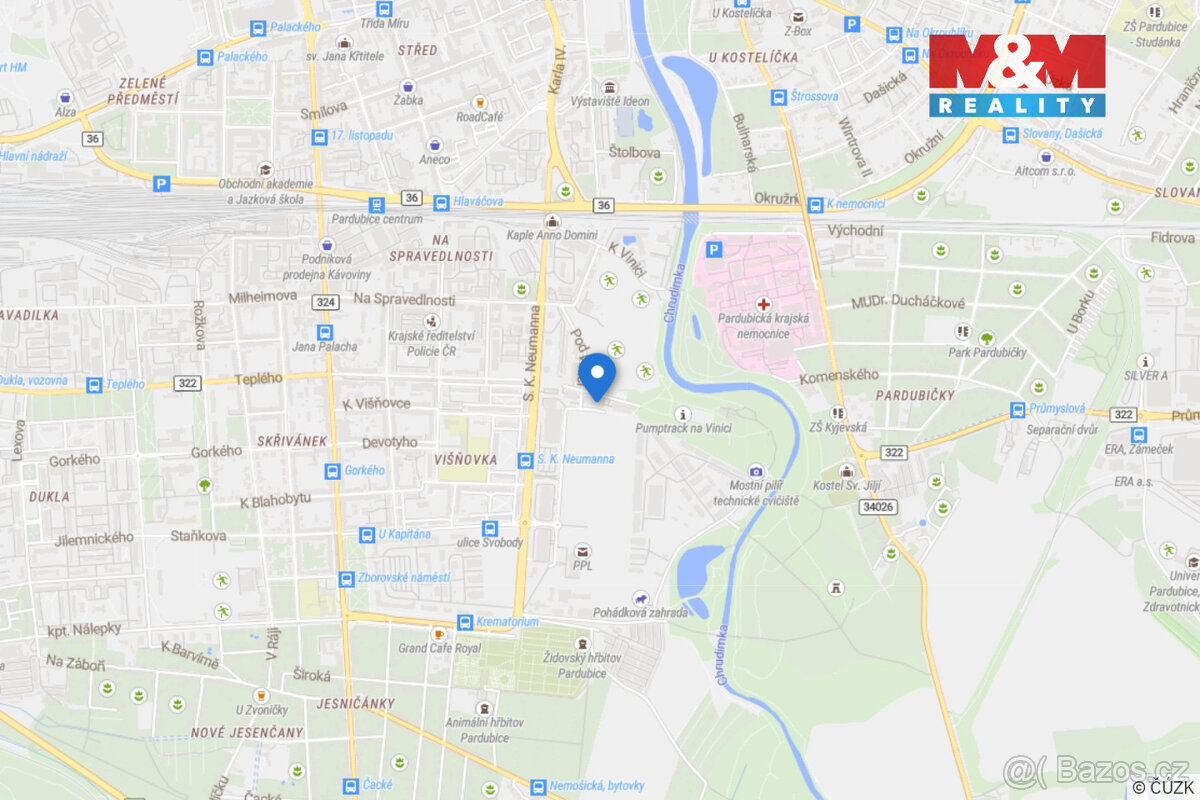 Pronájem bytu 2+kk, 63 m², Pardubice, ul. Pod Vinicí - 15