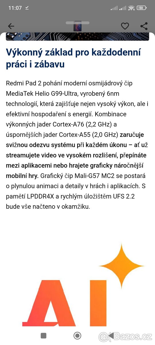 Xiaomi Redmi Pad 2 Wifi 8GB/256GB Graphite Gray - 15