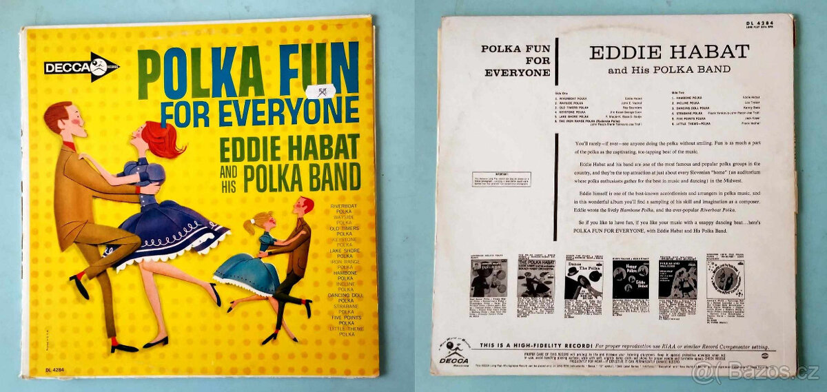 LP desky česká dechovka 14ks + USA dechovka 6ks - 15