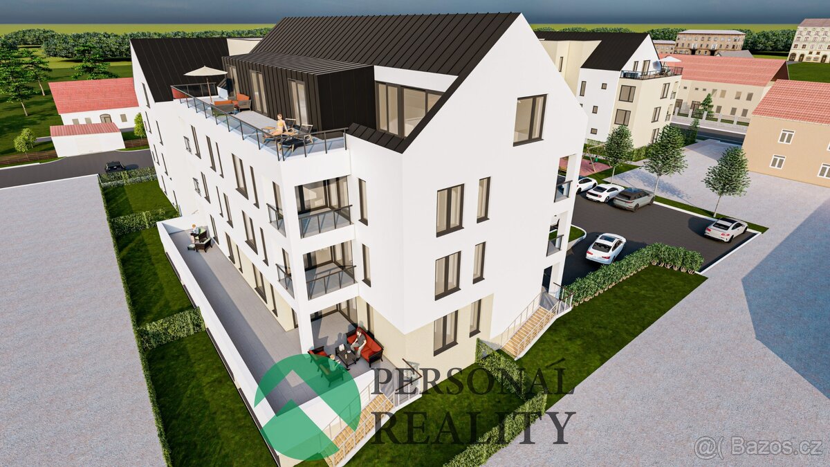 Prodej byty 3+kk, 92 m², zahrádka 215,8 m2, terasa 12,4 m2 - - 15