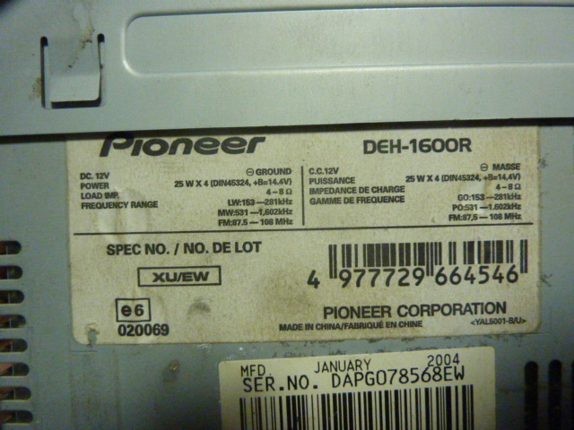 AUTORÁDIA PIONEER,PANASONIC,SONY,SENCOR - 15