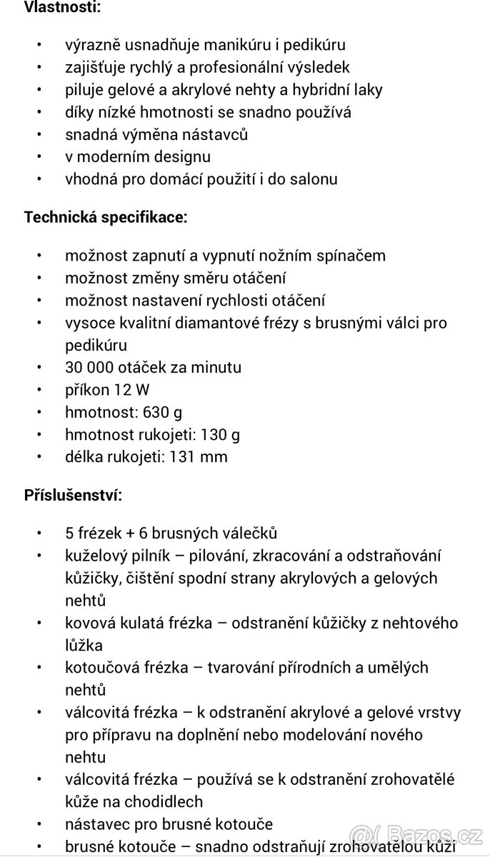 Bruska na nehty Neonail - 15