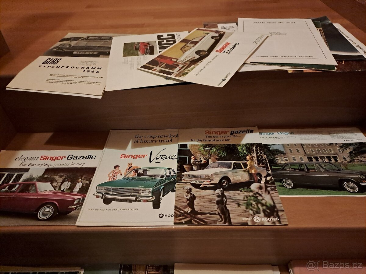 Prodám dobové prospekty aut GB - 15