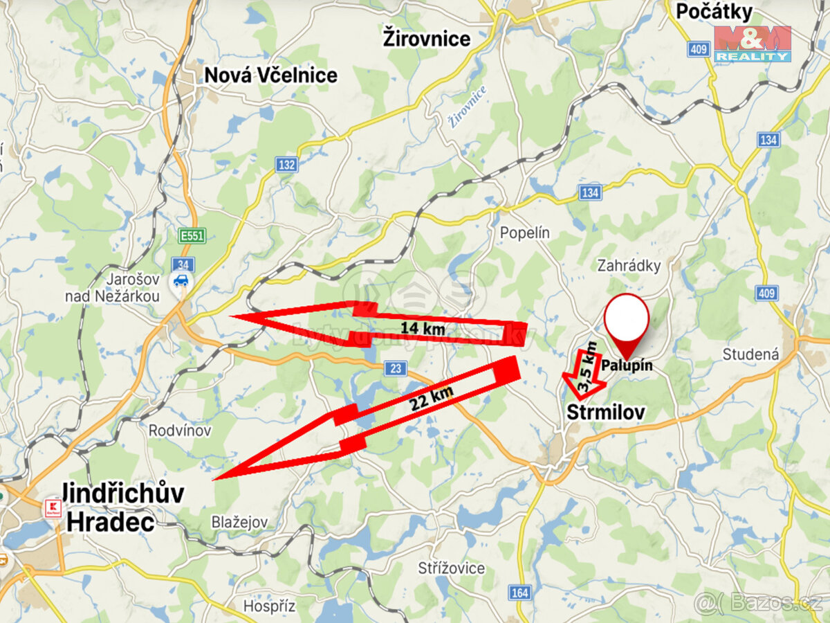 Prodej chalupy, 73 m², Strmilov - Palupín - 15