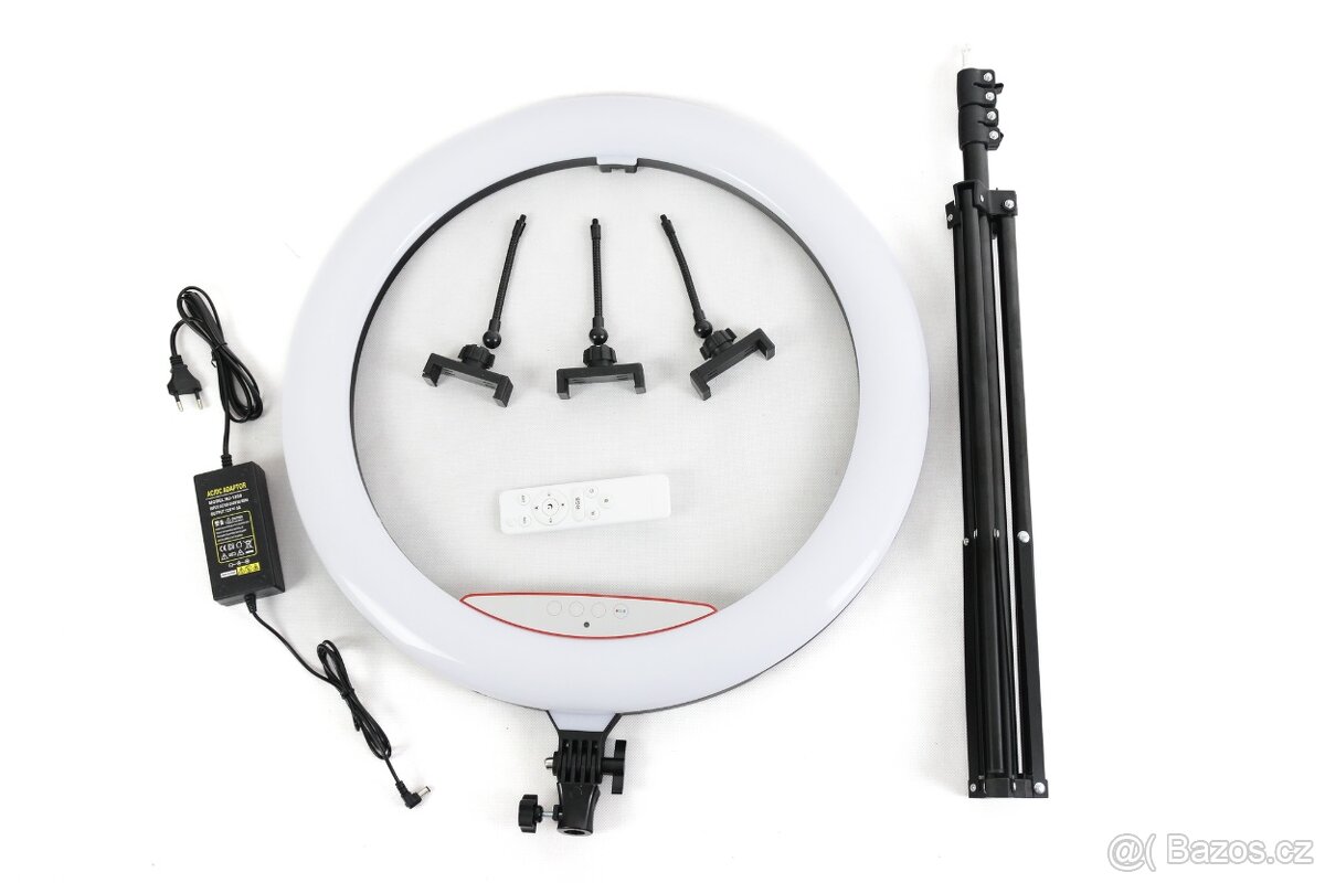 Profesionální RGB LED kruhové světlo 56 cm se stativem - 15