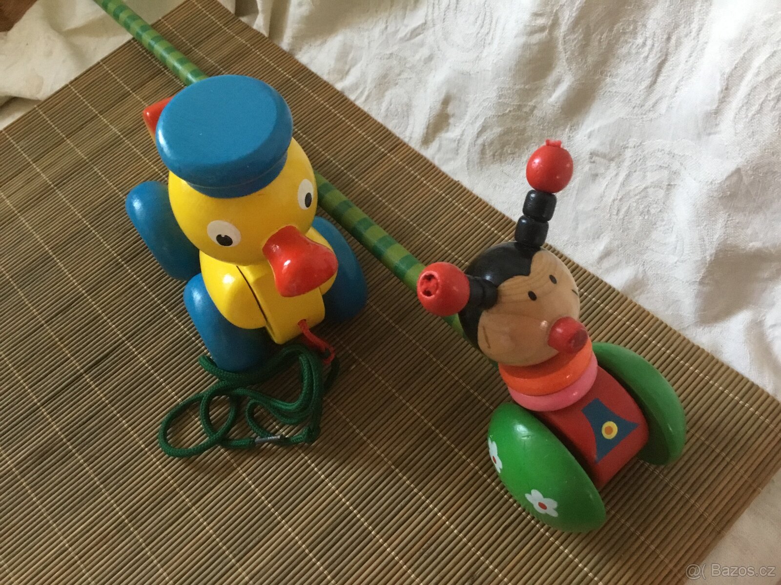 dřevěný pejsek , kacer, klaun - 15