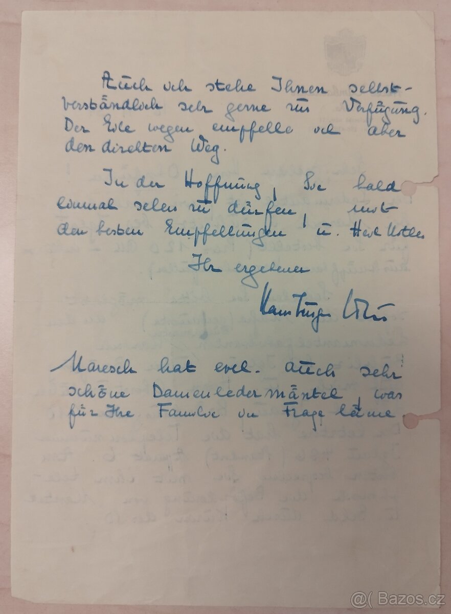 DOKUMENTY PO GENERÁL SS BERNHARD VOSS 5 - 15